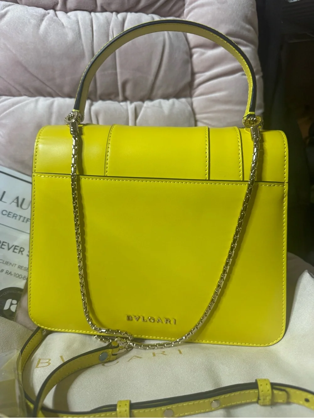 🔥LIKE NEW🔥 Bvlgari Yellow Serpenti Crossbody - Picture 8 of 11